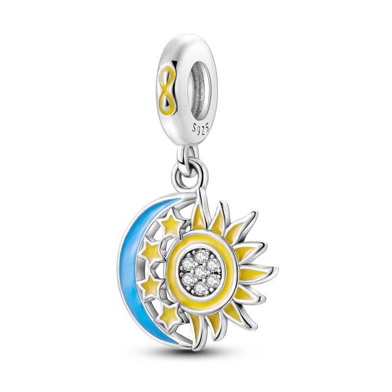 Charm Colgante Sol & Luna / Glow In The Dark