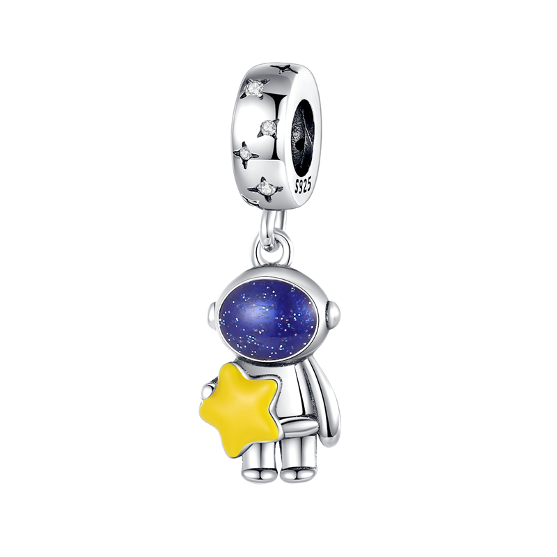 Charm Colgante Astronauta Con Estrella