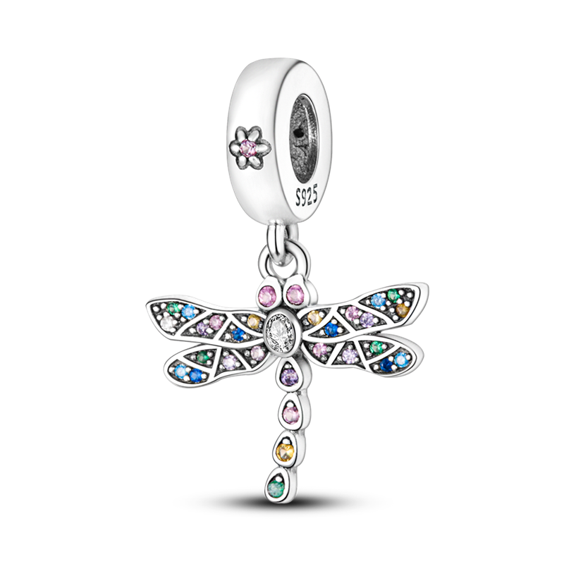 Charm Colgante Libélula Vitral