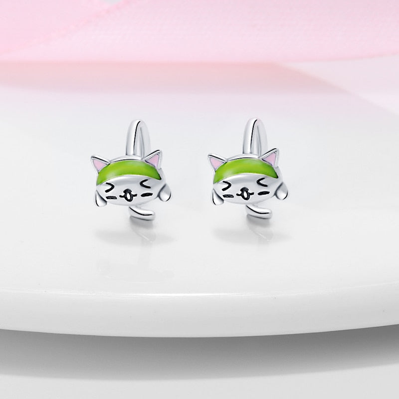 Pendientes Gatito Animado