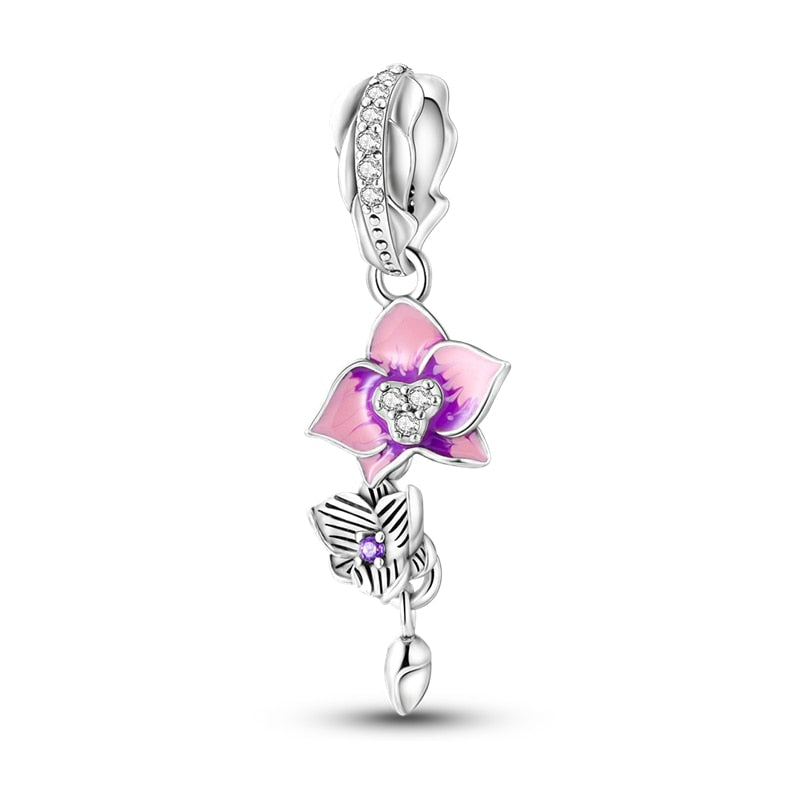 Charm Colgante Rosa De China